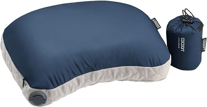 COCOON- Premium - Ultralight Inflatable AirCore Shaped Pillow - Washable Travel Air Pillows for Camping, Hiking, Backpacki...