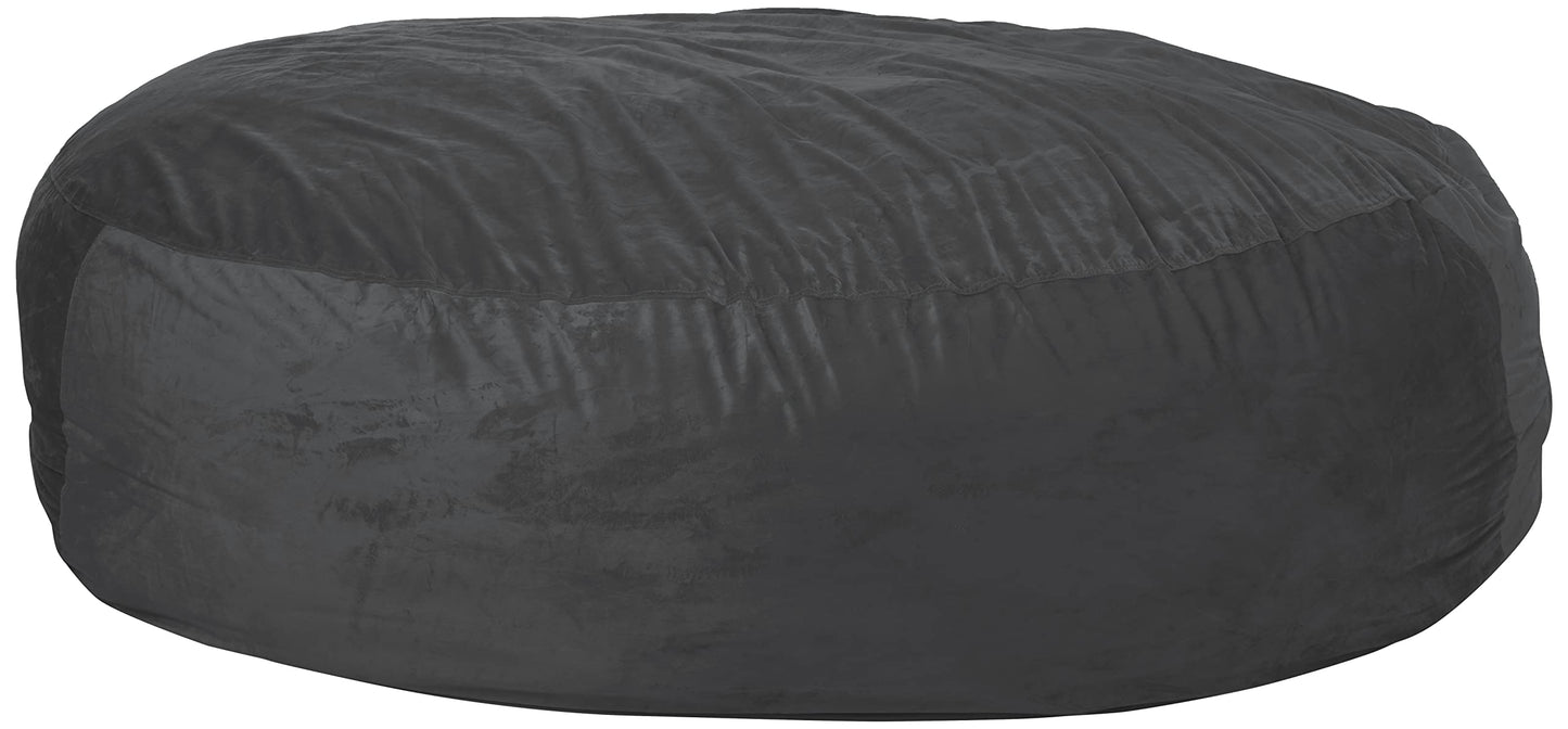 Chill Sack Bean Bag Chair Cover, 8-feet, Microsuede - Charcoal