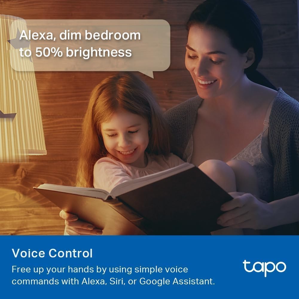 Tapo TP-Link Smart Light Bulbs, 1100 Lumens High Brightness (75W Equivalent), Matter-Certified, 16M Colors WiFi Light Bulb, Dimmable, Works w/Siri, Alexa & Google Home, A19 E26, L535E(4-Pack)