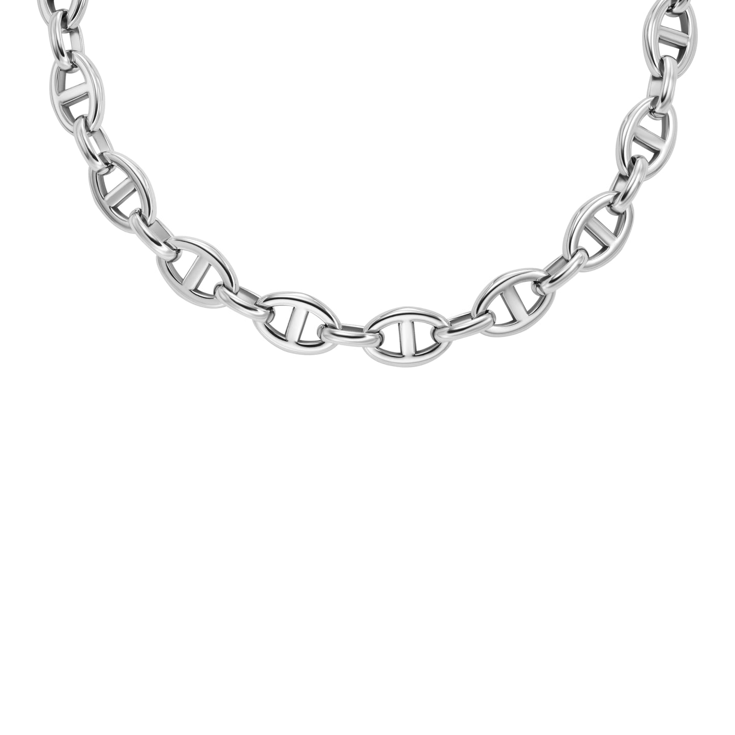 Fossil Women's Heritage D-Link Stainless Steel Chain Necklace (Model: JA7242040)