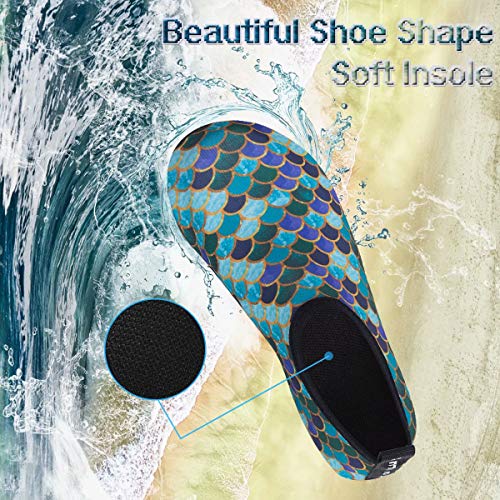 YALOX Water Shoes Women's Men's Outdoor Beach Swimming Aqua Socks Quick-Dry Barefoot Shoes Surfing Yoga Pool Exercise