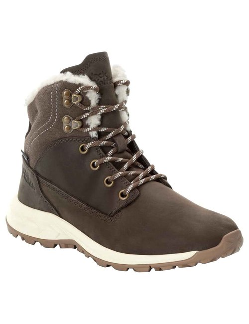 Jack Wolfskin Women's Queenstown City Texapore Mid W Hiking Shoe, Cold Coffee, 11