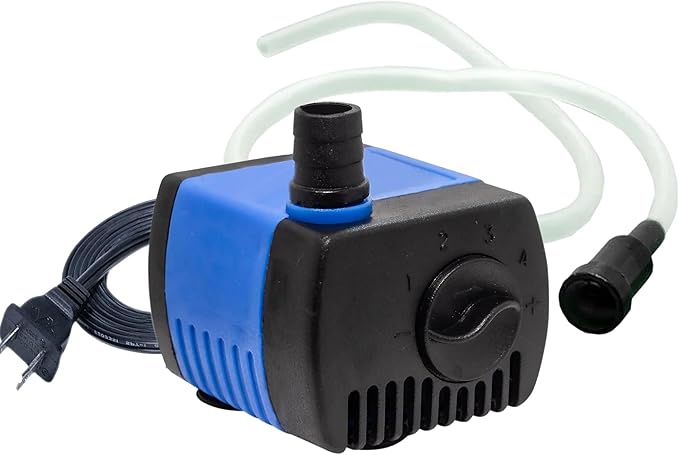 Aqua Dream 66 GPH Submersible Pump(250L/H,2.5W) Ultra Quiet Adjustable Water Pump For Pond,Aquarium,Fish Tank,Fountain,Hyd...