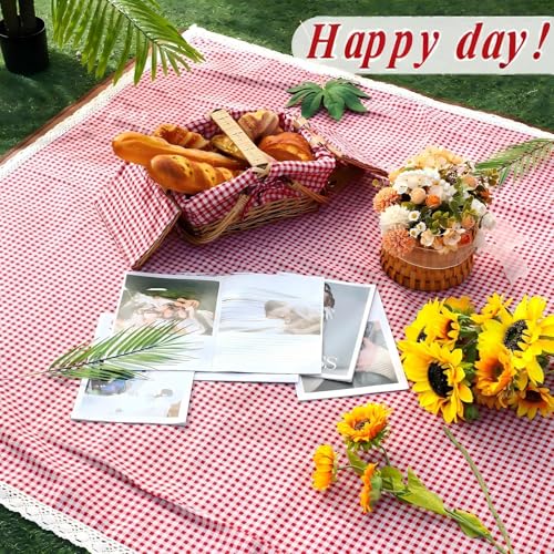 VitalCozy Waterproof Picnic Blankets 59 x 78in Outdoor Blanket Foldable 2 in 1 Double Layer Sandproof Beach Mat with Carry...