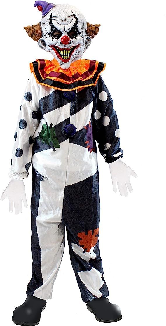 Spooktacular Creations Scary Clown Costume for Kids, Halloween Costume for Boys, Clown Halloween Outfit Set