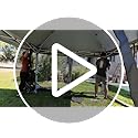 COBIZI 12x12 Pop up Gazebo on Clearance Outdoor pop up Canopy Tent with Mosquito Netting & Sandbags, with 4 Ropes 8 Stakes...