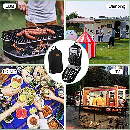 Camping Cookware Storage Bag - Camping Cooking Utensils Set Bag Camping Tool Portable Storage Bag Suitable for Knife, For...