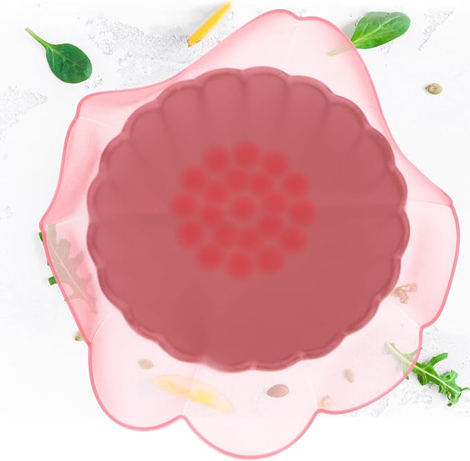 4pcs Silicone Stretch Lids for Bowls Food Grade Flexible Seal Covers Reusable Bowl Covers for Kitchen Oven Microwave Refrigerator Food Preservation