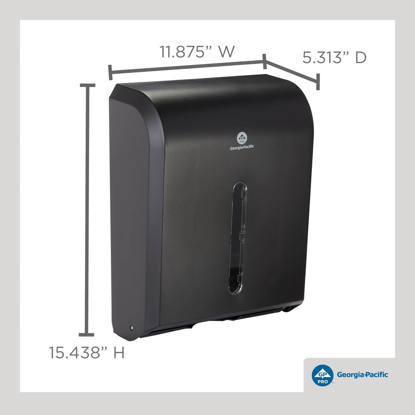 Georgia-Pacific Combi-Fold Paper Towel Dispenser, 56650A, Black