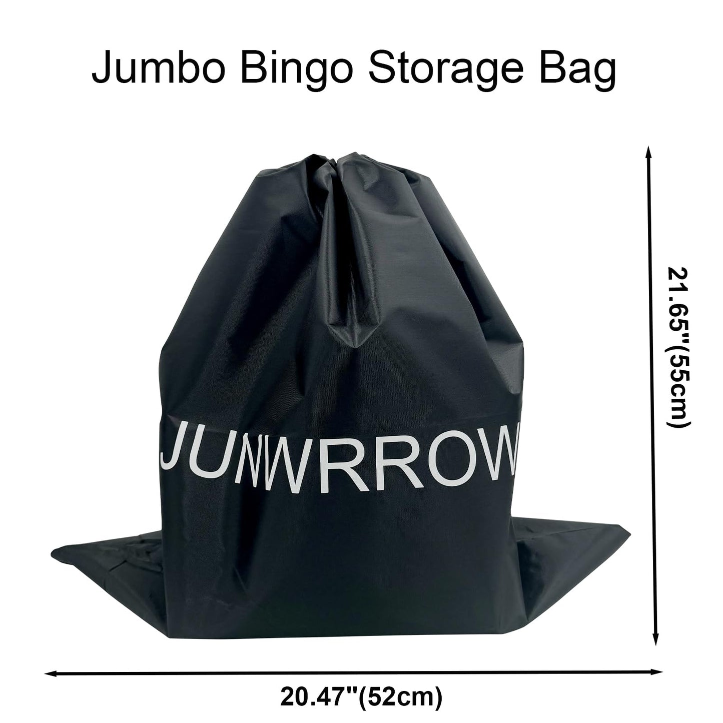 JUNWRROW Jumbo Bingo Game Set with 11" Wheel Cage,1000 Colorful Chips with a Bag,100 Mixed Cards,75 Calling Balls & Plactic Master Board,Bingo Storage Bag -Ideal for Large Group