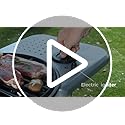 Havato Portable Propane Gas Grill,15,000 BTU BBQ Grill with Top Cover Lid, 406 sq.in. Grilling Areas, 2 Wheels, Built-in T...