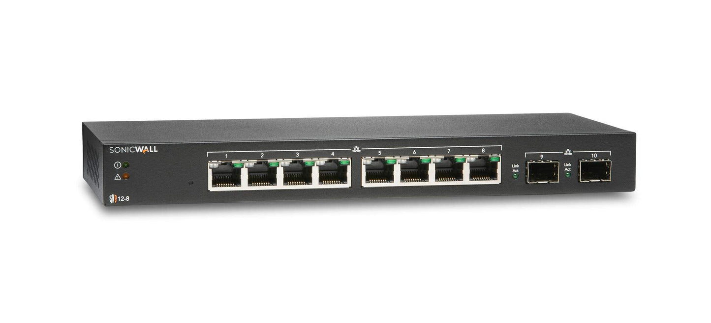 Sonicwall Switch Sws12-8 With 1Yr 24X7 Dynamic Support (02-Ssc-8364)