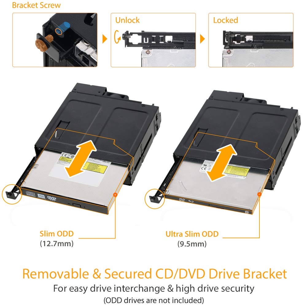 Icy Dock 2 Bay 2.5 Sas/Sata Ssd/Hdd & (Ultra) Slim Optical Disk Drive Cd Dvd Rom Backplane Enclosure For 5.25 Bay | Tougharmor M