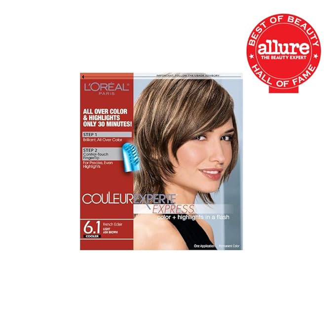 L’Oreal Paris Couleur Experte 2-Step Home Hair Color and Highlights Kit, French Éclair