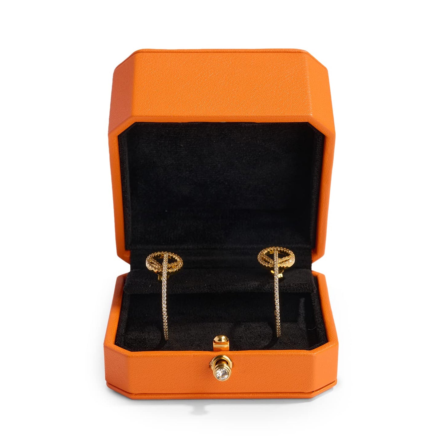 Oirlv Luxury Leather Earring Gift Box Jewelry Storage Display Case Anniversary, Engagement, Birthday Earring Holder Earrings Organizer