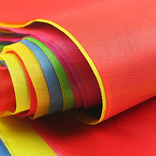 Novelty Place 100 Feet Pennant Banner - 75 Multicolor Bunting Flags (7x11 Inches) - Birthday Party Grand Opening Christmas...