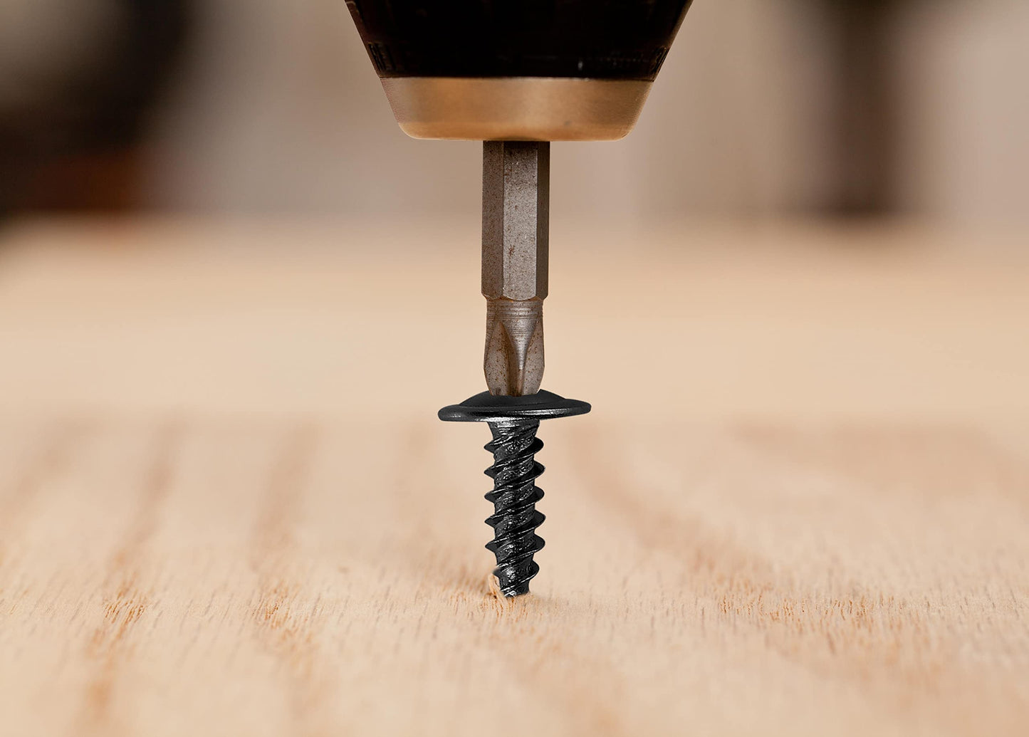 (150 pcs)#8×1-1/2" Black Truss Head Wood Screws Quick Metal Self Tapping Zinc Oxide