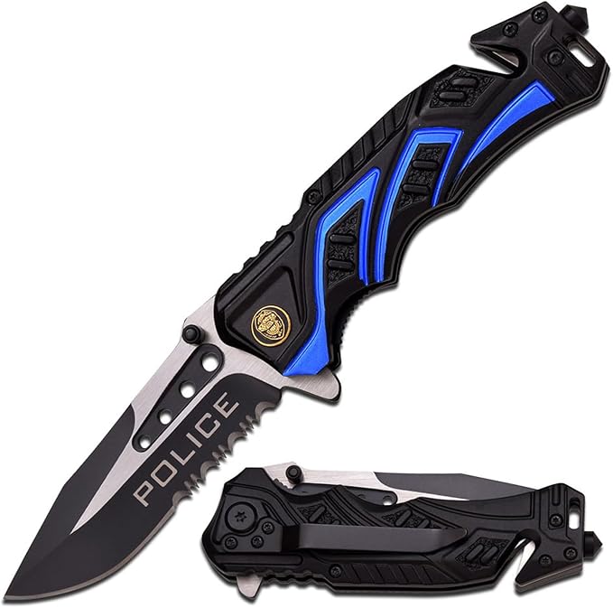 MTECH USA 8" Pocket Folding Knife Blade - Rescue Pocket Knife - Hunting Knives, Military, EDC - Survival and Camping Gear