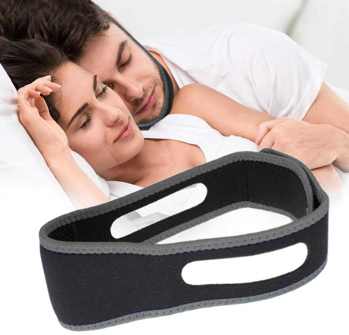 Anti Snoring Chin Strap, Stop Snoring Chin Straps for CPAP Users, Jaw Strap for Sleeping,Chin Straps to Keep Mouth Closed for Sleeping Better, Cpap Chin Strap for Sleep for Men Women