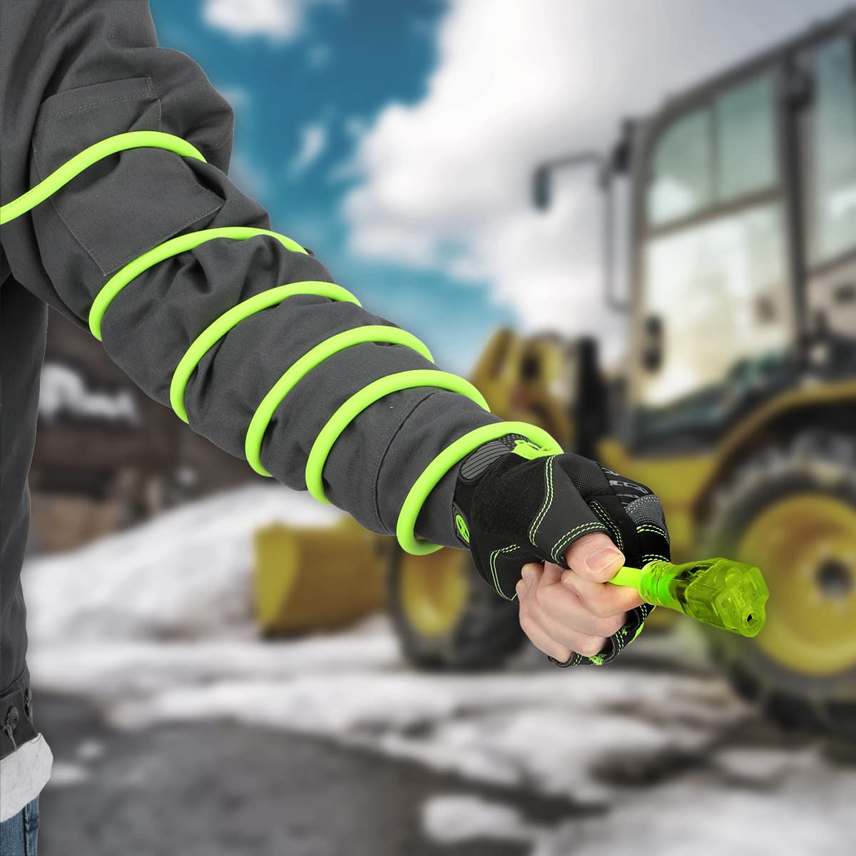 Flexzilla Pro Extension Cord, 12/3 Awg Sjtw, 25 Ft., Lighted Plug, Indoor/Outdoor, Zillagreen - Fz512825