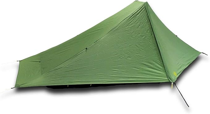 Six Moon Designs Skyscape Scout Green 1 Person Ultralight Tent. 38 oz. Affordable Backpacking, Hiking Tent. Polyurethane C...