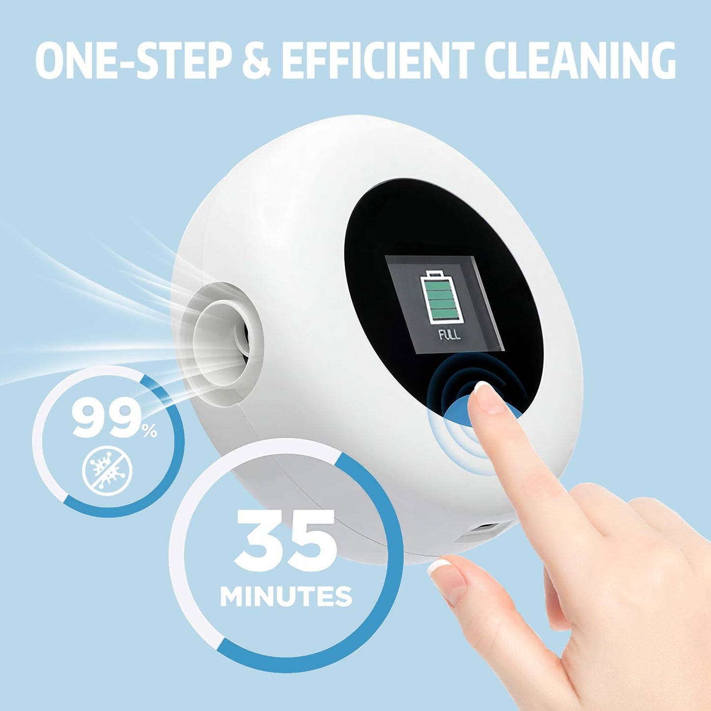 Multi-Function Cleaner Upgraded Cleaning Kit for Virtuclean Machine with 4PCS Filters | 100% Waterless | One-Step Sleep Equipment Maintenance | Easy, Efficient, and Time-Saving Operation
