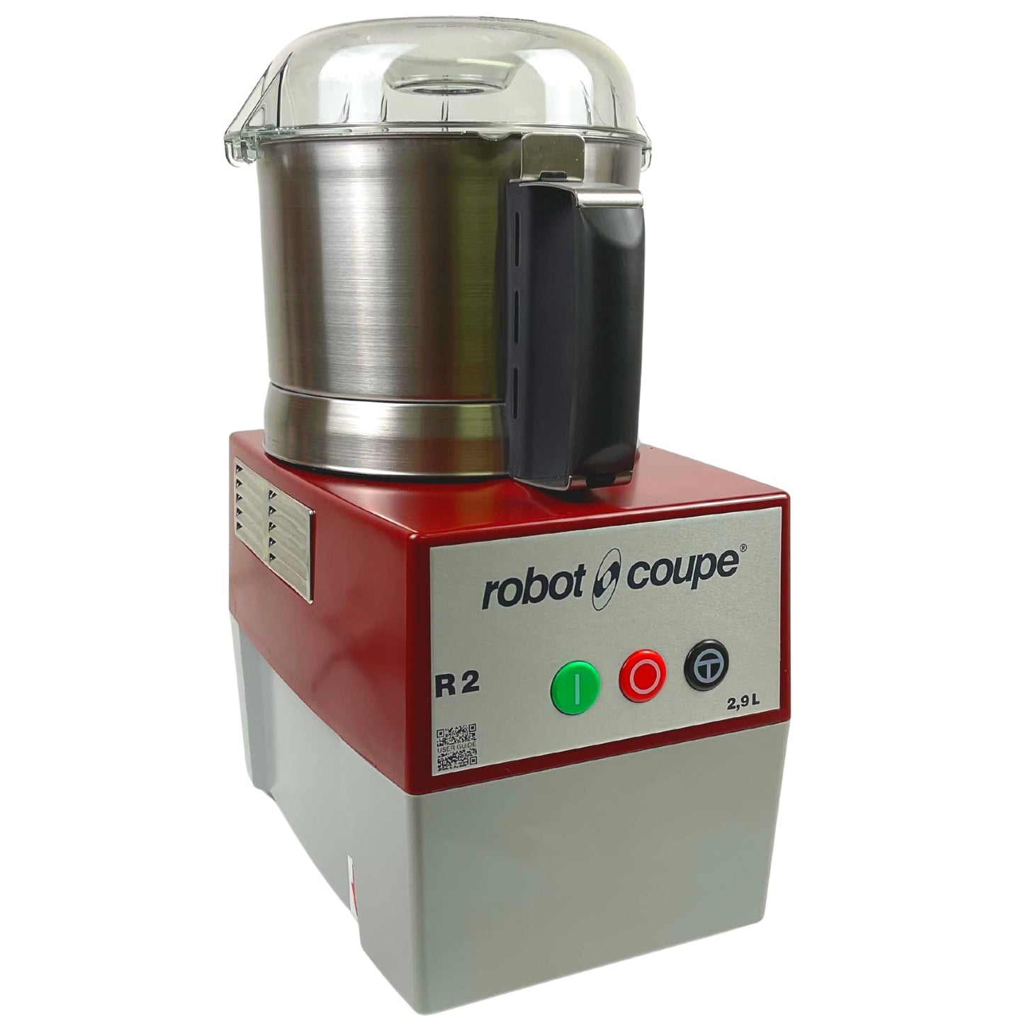 Robot Coupe R2B Ultra B 2.9 Liter Commercial Cutter Mixer Food Processor with Stainless Steel Bowl, 120v, 1 HP, Single Speed, Smooth “S” Blade, Grey, Professional Food Processor for Restaurants