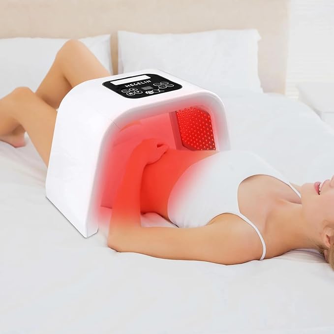 MEGELIN led Light Therapy Machine and 2 * Essence Mask at Home