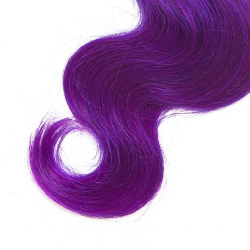 Habiliana Bundles Human Hair 16 18 20 Inch Body Wave T1B Purple Human Hair Bundles 11A Unprocessed Brazilian Virgin Quick Weave Hair Extensions for Black Women