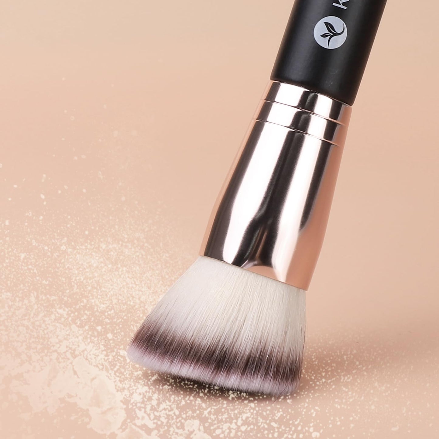 KINGMAS Foundation Makeup Brush, Double-Ended Makeup Brushes Angled/Tapered Top for Blending Liquid Powder, Concealer Cream Cosm