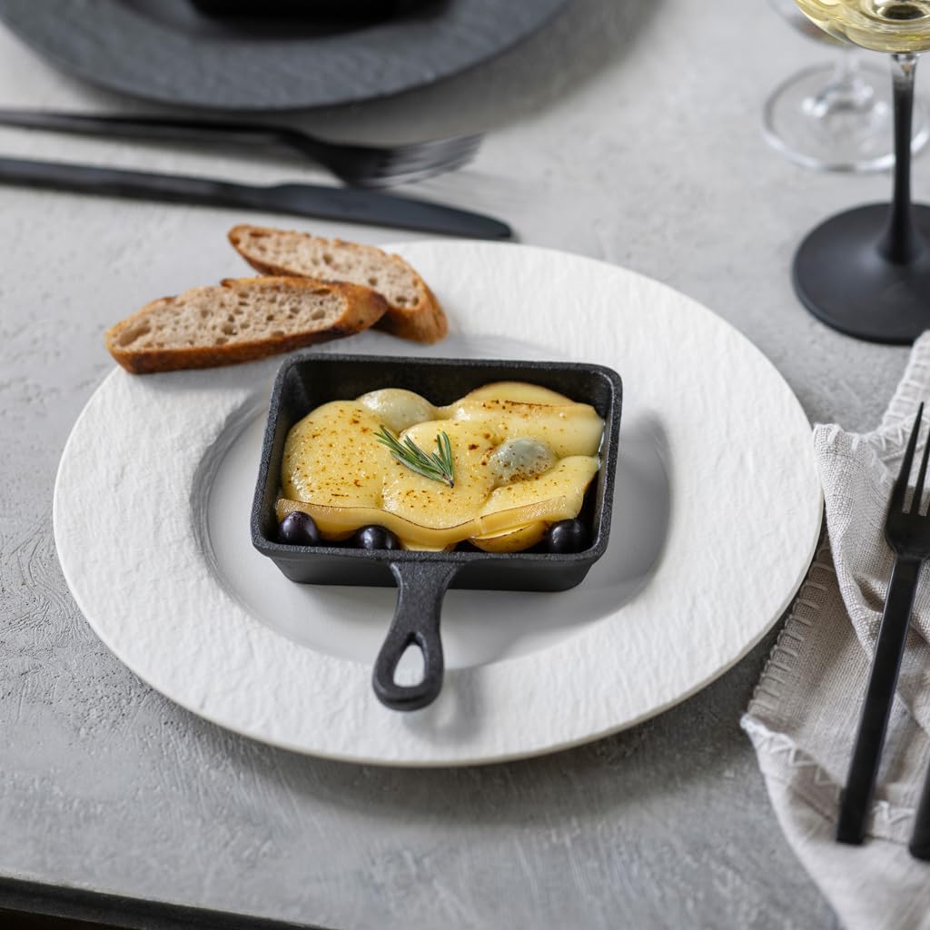 Villeroy & Boch Manufacture Rock Blanc Dinner Plate, 10.5 in, Premium Porcelain, White