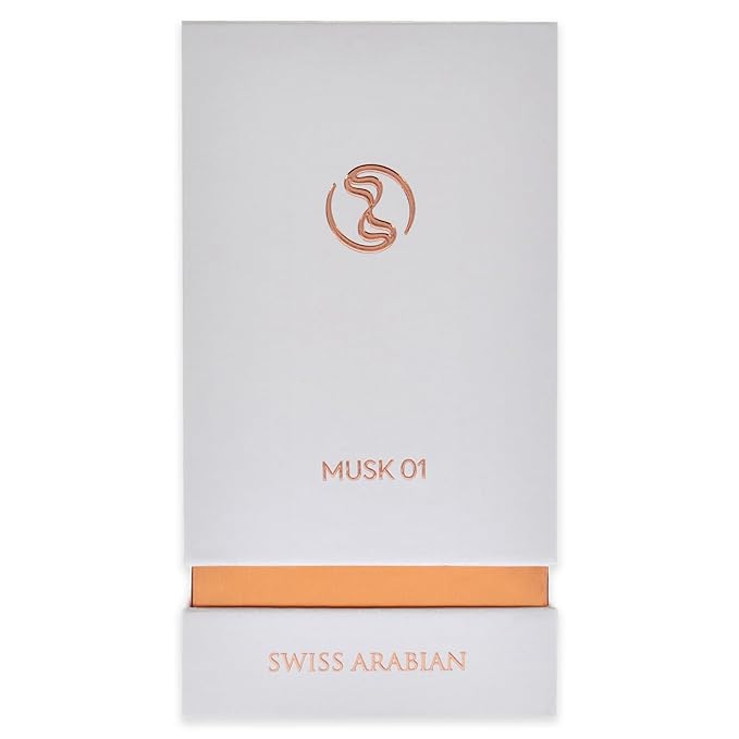 Swiss Arabian Musk 01 - Luxury Products From Dubai - Long Lasting, Addictive Personal EDP Spray Fragrance - Seductive Signature Aroma - 1.7 Oz