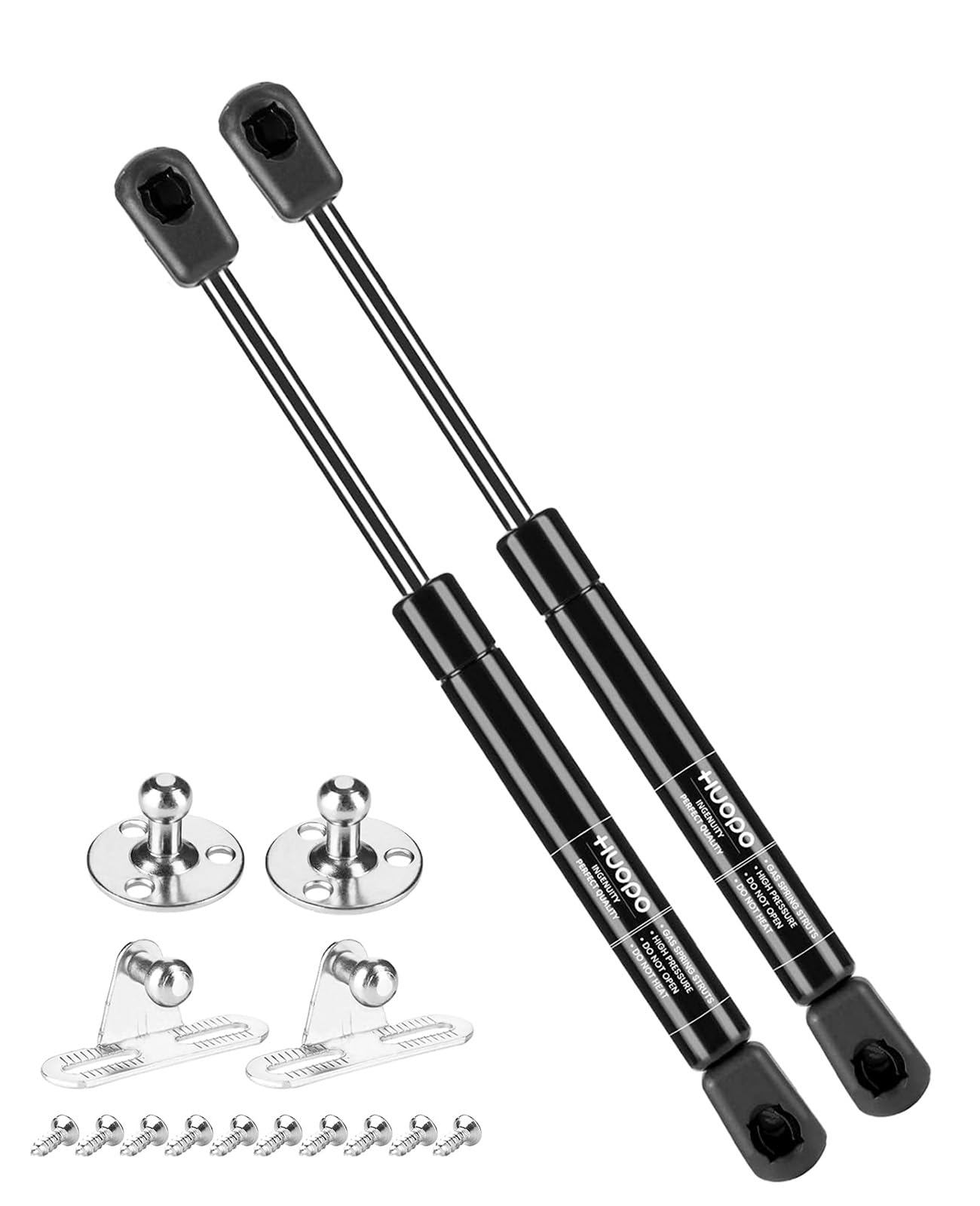 C16-18233 HUOPO 10 Inch Gas Struts, 40Lb/178N Gas Spring Lift Support, c16-09322 Shock for RV Cabinet Door Truck Toolbox Lids, Replacement for Weather Guard Tool Box Parts, 2 Packs