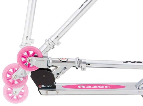 Razor AW Kick Scooter and 80Six Dual Certified Kids Helmet Bundle for Ages 8+