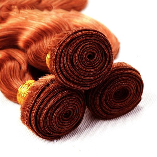 24 26 28 Inch DiexrLamx Hair Copper Bundles Color #33 Body Wave Bundle 8A Grade Brazilian Virgin Hair 3 Bundles Soft And Shiny Hair Weave 300g