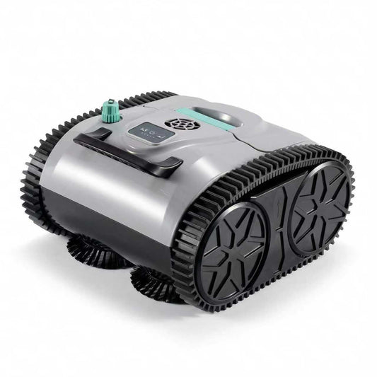 Hinice Cordless Pool Cleaner Robot for Wall & Waterline Cleaning, Automatic Pool Vacuum Cleaner for Inground & Above Ground Pools up to 3200 sq.ft, 120 Mins Runtime, IPX8 Waterproof