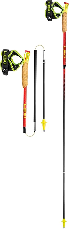 LEKI Ultratrail FX.One Superlite Trekking Poles - Carbon Foldable Ultralight Poles for Hiking & Trail Running