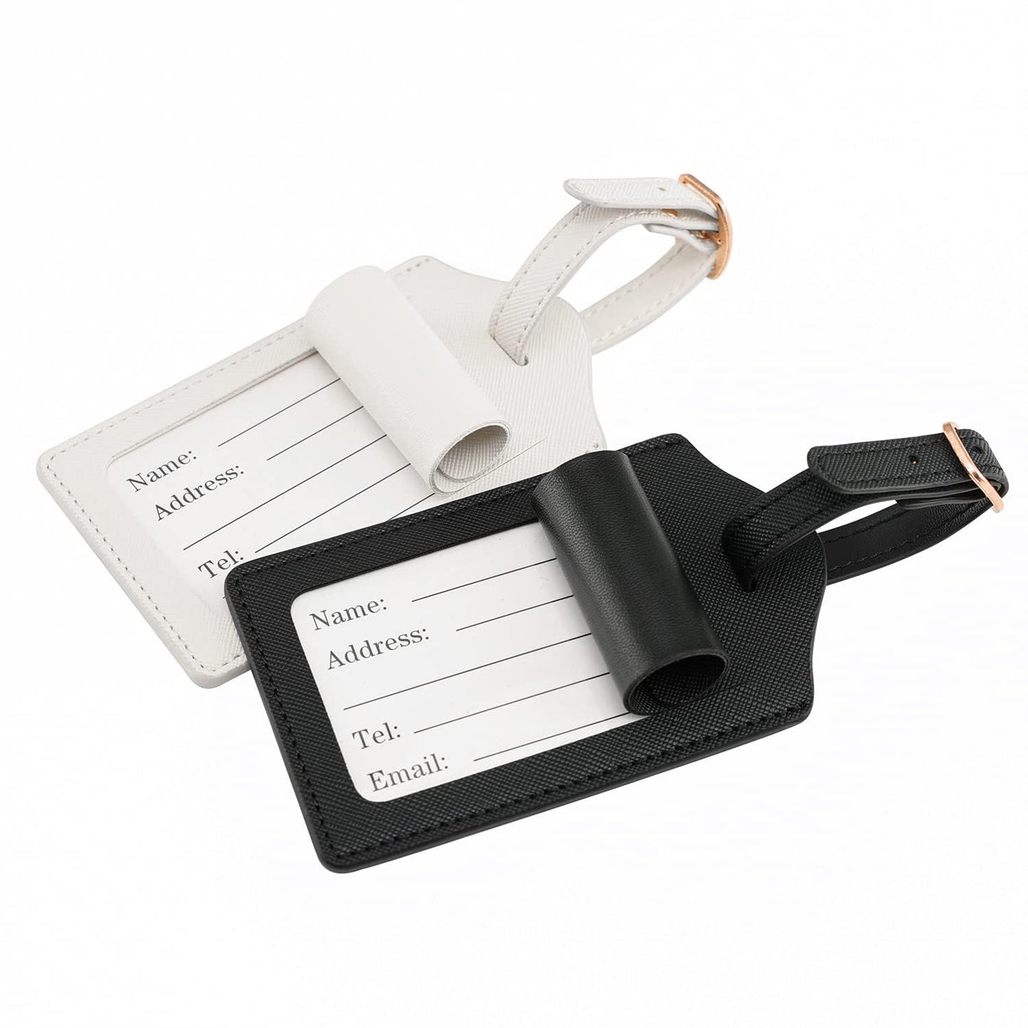 DHQH Personalized Mr and Mrs EST 2025 Gift Stainless Steel Travel Tumbler & Leather Luggage Tag Set - Wedding Gifts for Couples 2025 Perfect Newlywed, Engagement and Bridal Shower Gifts
