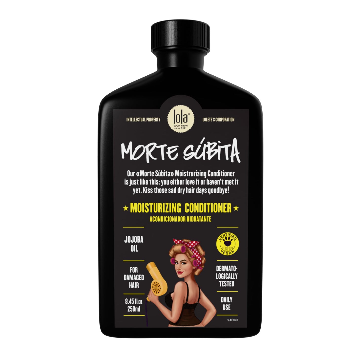 Lola From Rio - Morte Subita - Moisturizing Conditioner For All Types of Dry And Damaged Hair Types, Vegan, Cruelty-free, Parabe