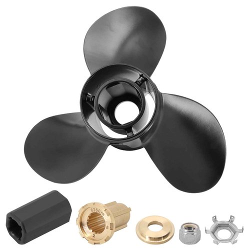 Dokili Upgrade Aluminum Boat Propeller 48-77344A45 for Mercury Outboard Engine 40-140HP 13-1/4x17 Pitch 15-Spline Tooth, RH, Hub Kits Included