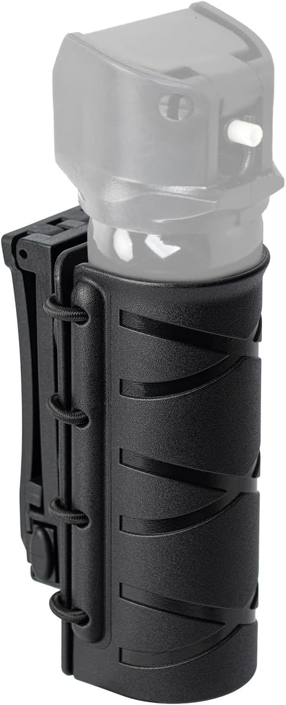 TACNEX Open Top OC/Mace Spray Holster for Duty Belt/Vest Quick Release Pepper Spray Case MK3/MK4 Canister Holder Polymer C...