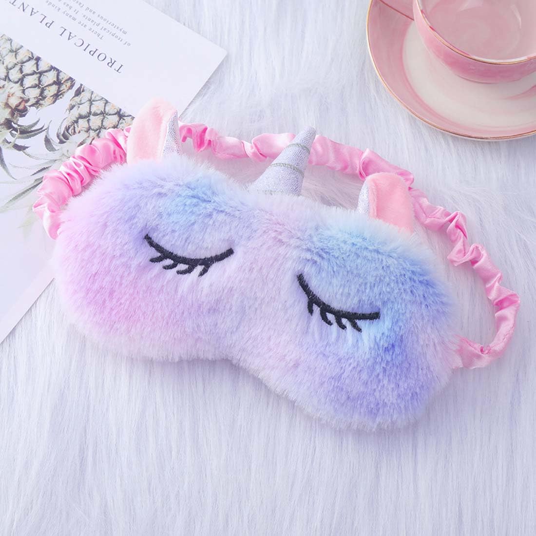 Sleep Mask for Kids Girls,3Pack,Unicorn Sleep Mask,Cute Animal Eye Mask for Princess Sleeping,Night Blindfold Bed Eye Covers