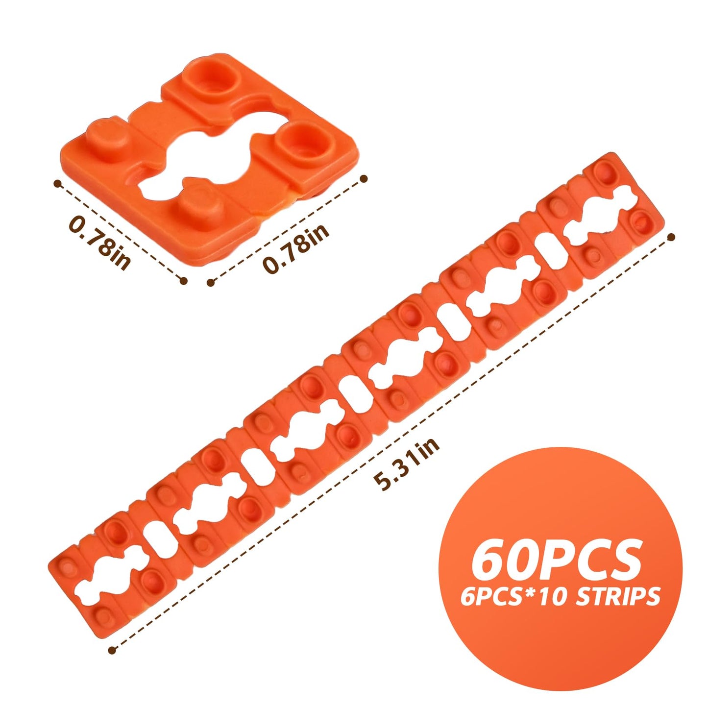 Outlet Spacers for Electrical Box Extender - 60 PCS Outlet Spacer Switch Light Receptacle for Loose Plug Fix - Plastic Shims Plate for Tile Backsplash Wall Electric Socket