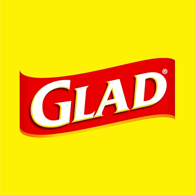 Glad ForceFlex Tall Kitchen Drawstring Trash Bags, 13 Gal, Fresh Clean, 80 Ct (Package May Vary)