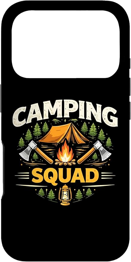 Camping Squad Outdoor Adventure Mindset Statement Design Case for iPhone 17 Pro