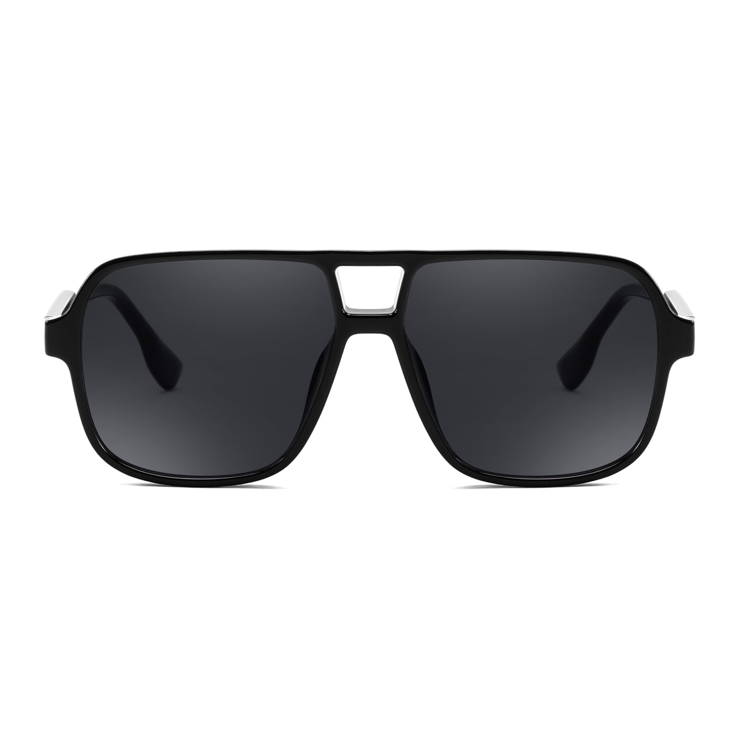 FEISEDY Retro Square Pilot Sunglasses Women Men 70s Vintage Trendy Plastic Frame Sun Glasses B4158