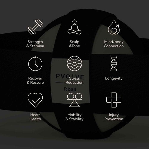 PVOLVE P.Ball- Home Gym Fitness Equipment to Exercise The Glutes and Tone The Thighs