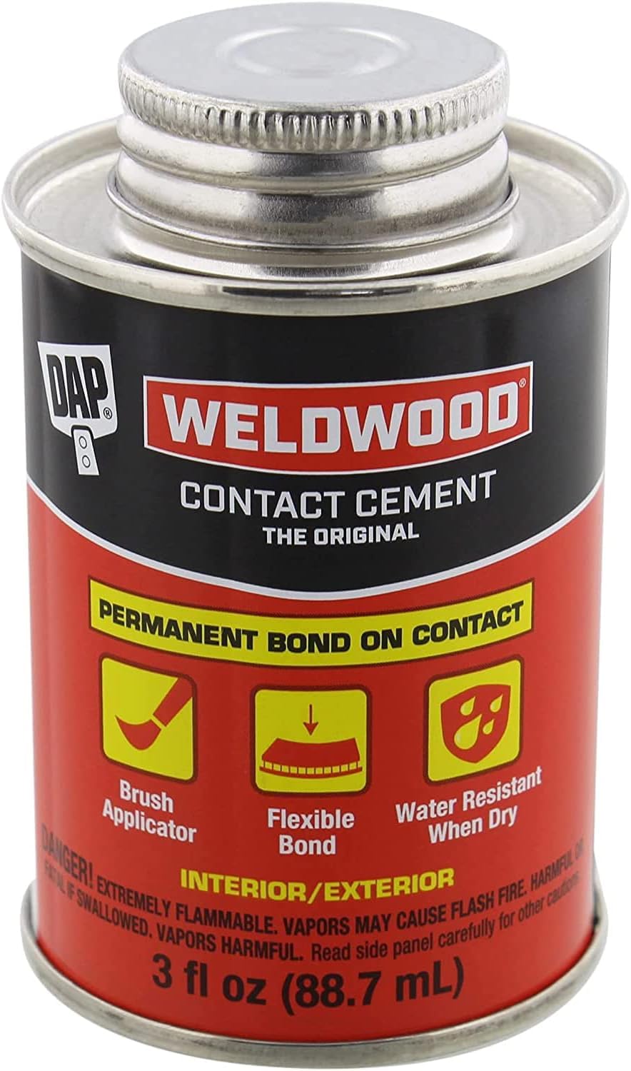 DAP 00107 Weldwood Original Contact Cement,3 oz- Pack of 2