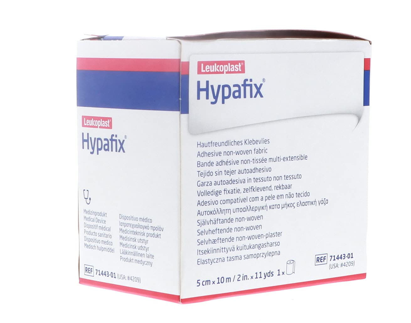 Hypafix Dressing Retention Tape 2 Inch x 10 Yards - Pack of 2 Rolls, Original Version