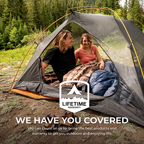 Teton Mammoth Queen Size Double Sleeping Bag- A Warm Bag The Whole Family can Enjoy – Great for Camping, Hunting and Base ...